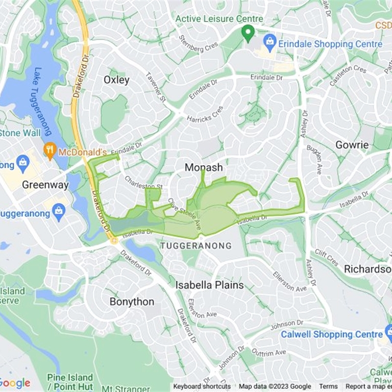 Tuggeranong Creek to Monash Grassland